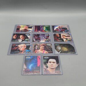 Star Trek Deep Space Nine Trading Cards Set of 11 Characters & Battles